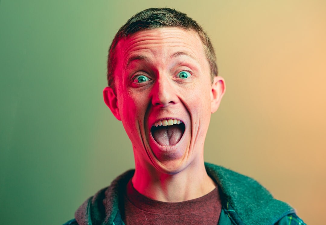 surprised reader face