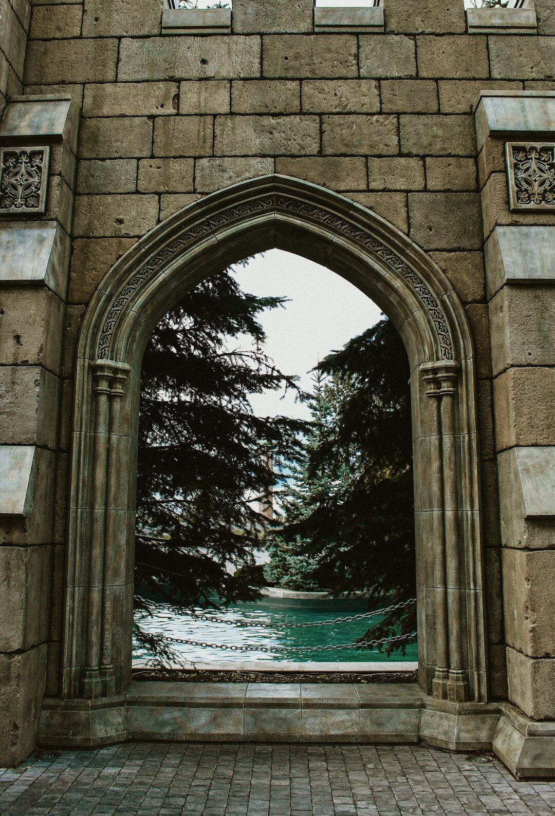 mysterious door in castle